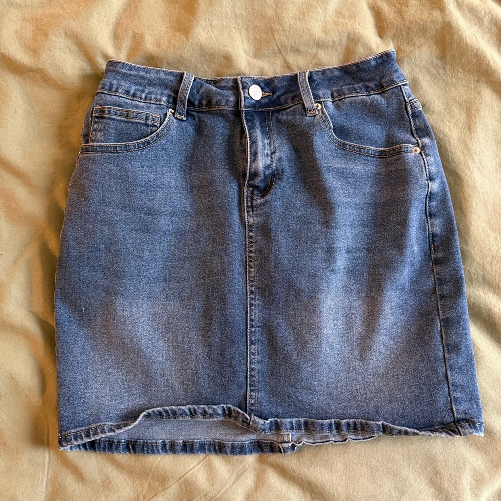 GUANYY Mini Denim Skirt